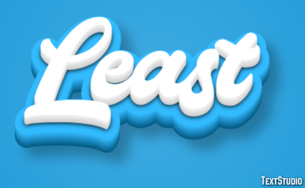 Least Efecto de Texto