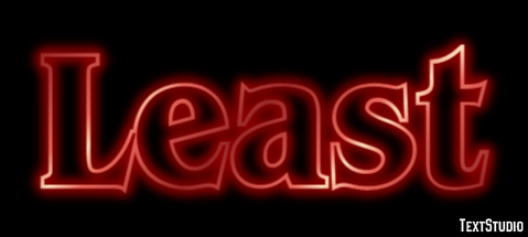 Least Efecto de Texto