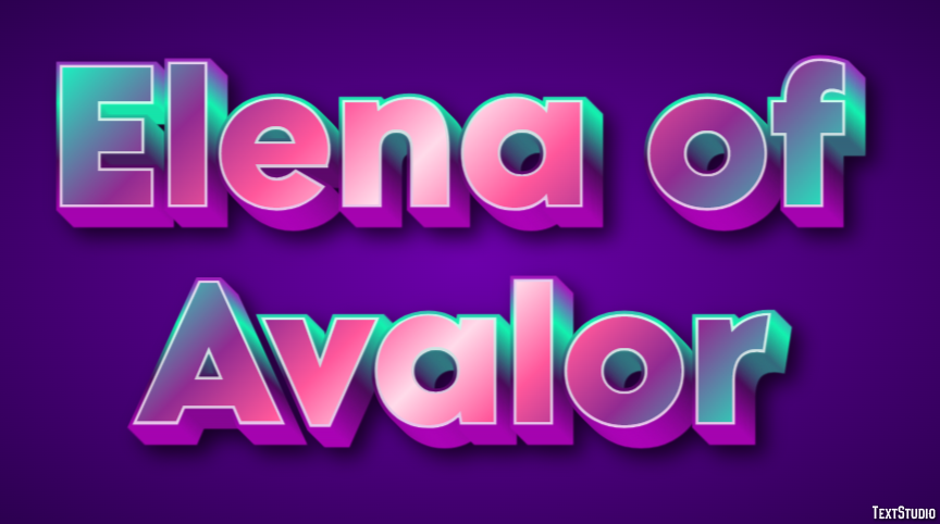Elena of Avalor Efecto de Texto