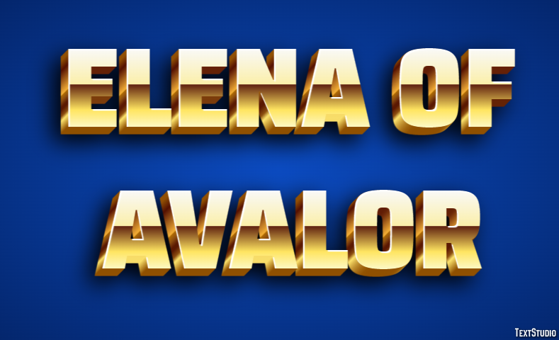 Elena of Avalor Эффект текста