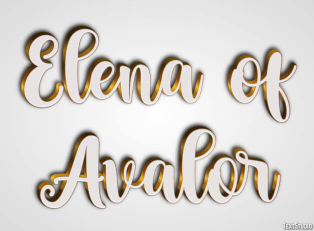 Elena of Avalor Эффект текста
