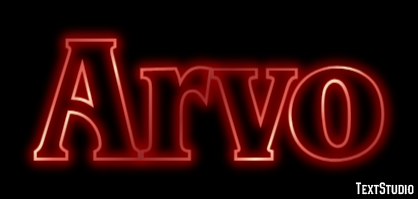 Arvo Text effect