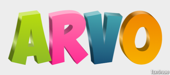 Arvo Text effect
