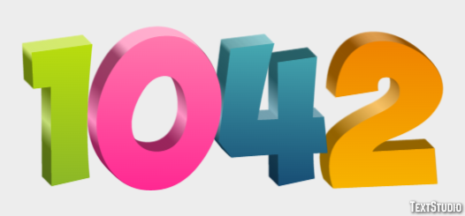 1042 Efeito do texto