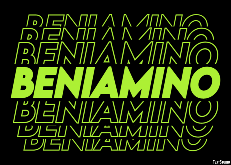 Beniamino Effetto testo