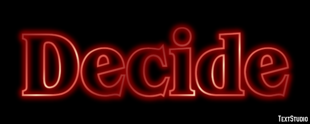 Decide Text Effect