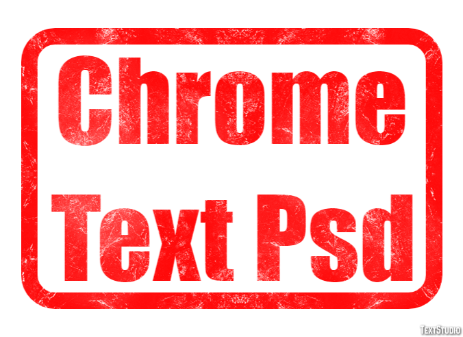 Chrome Text Psd Text Effect