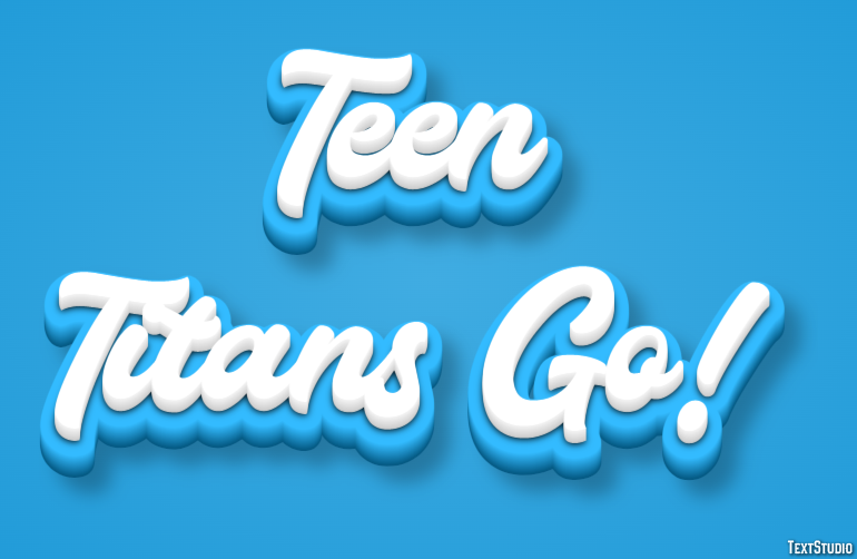 Teen Titans Go! Text Effect