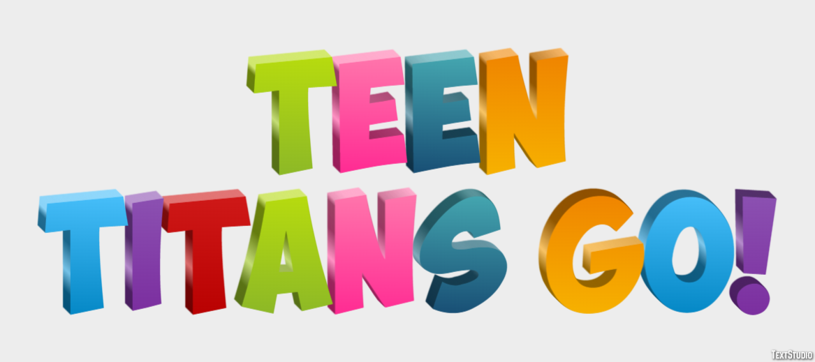 Teen Titans Go! Text Effect