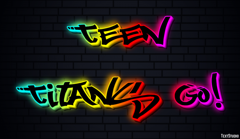 Teen Titans Go! Text Effect