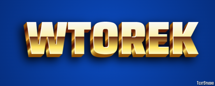 Wtorek Efekt tekstowy
