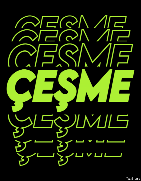 Çeşme Text Effect