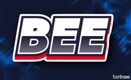Bee Text effect