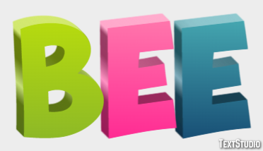 Bee Text effect