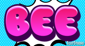 Bee Text effect