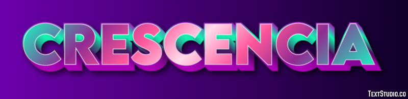 Crescencia Efecto de texto