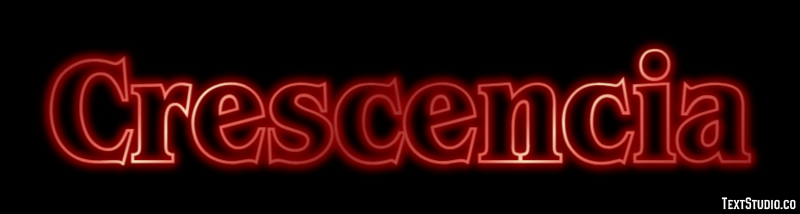 Crescencia Efecto de Texto