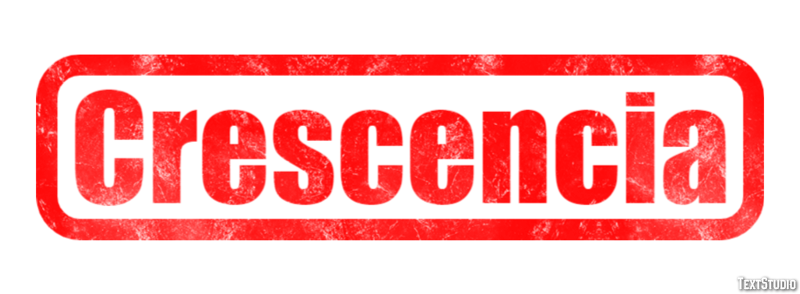 Crescencia Efecto de Texto