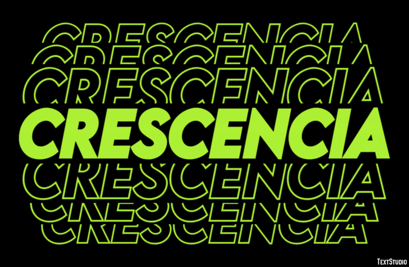 Crescencia Efecto de texto