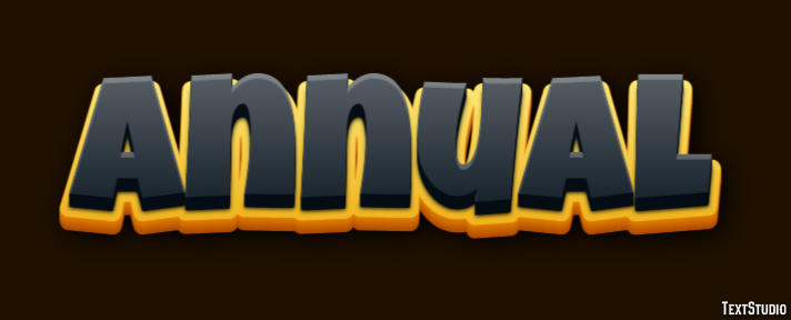 Annual Text Effect