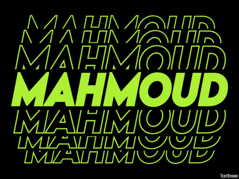 Mahmoud Эффект текста