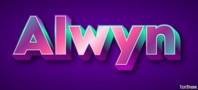 Alwyn Efeito de texto