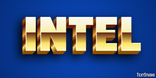 Intel Effet de Texte
