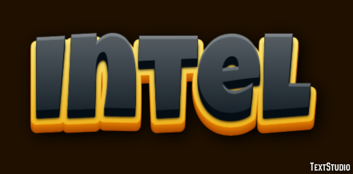 Intel Effet de Texte