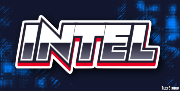 Intel Effet de Texte