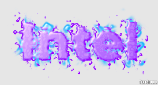 Intel Effet de Texte