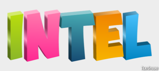 Intel Effet de Texte