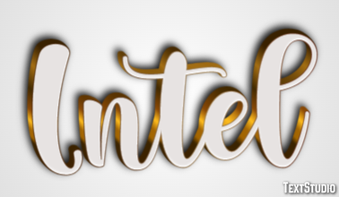 Intel Effet de Texte