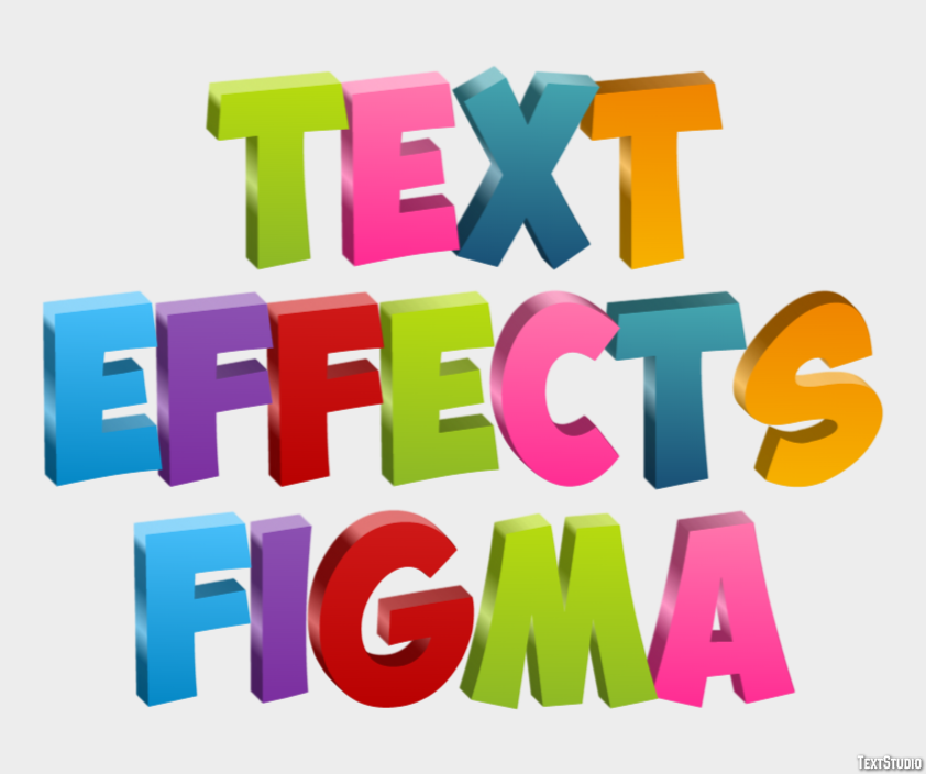Text Effects Figma Efeito de texto
