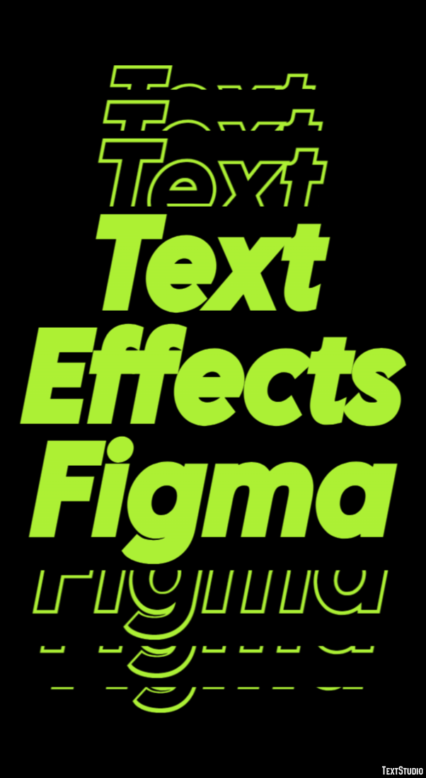 Text Effects Figma Efekt tekstowy