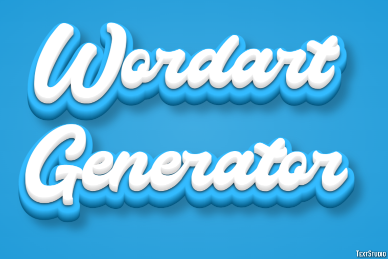 Wordart Generator Effetto testo