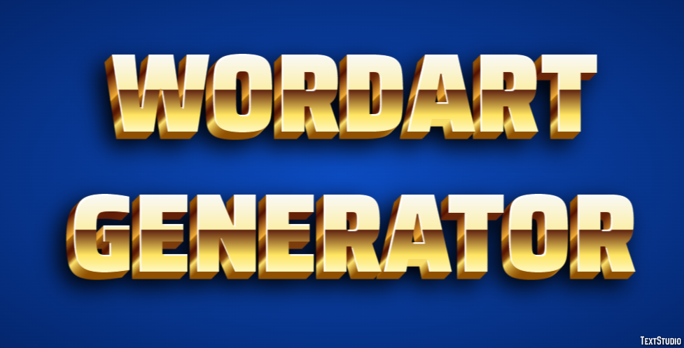Wordart Generator Effetto testo