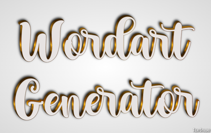 Wordart Generator Effetto testo
