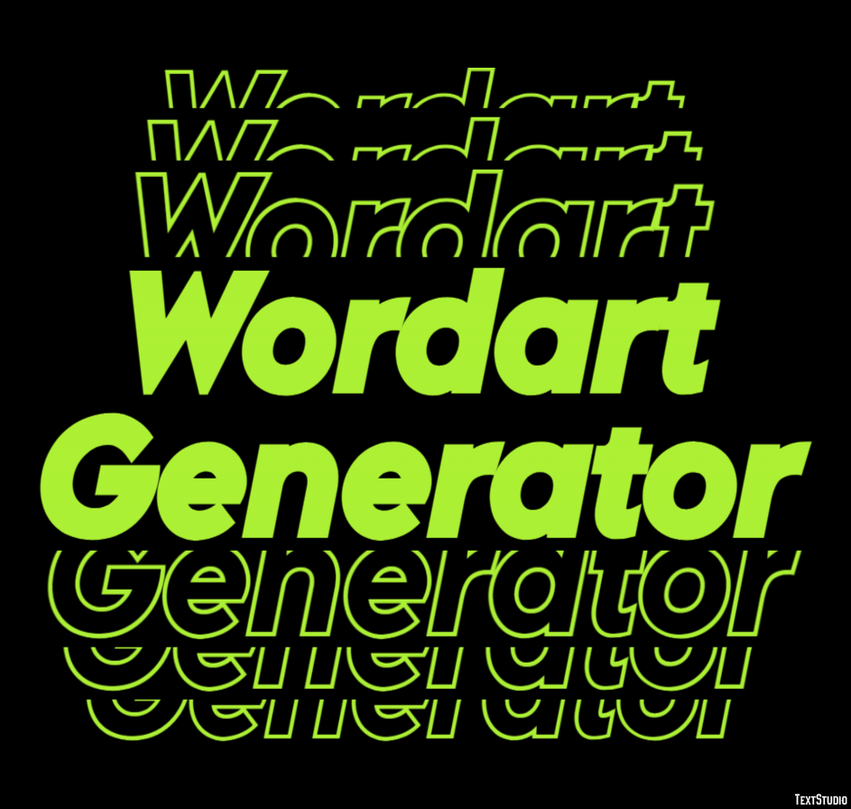 Wordart Generator Effetto testo