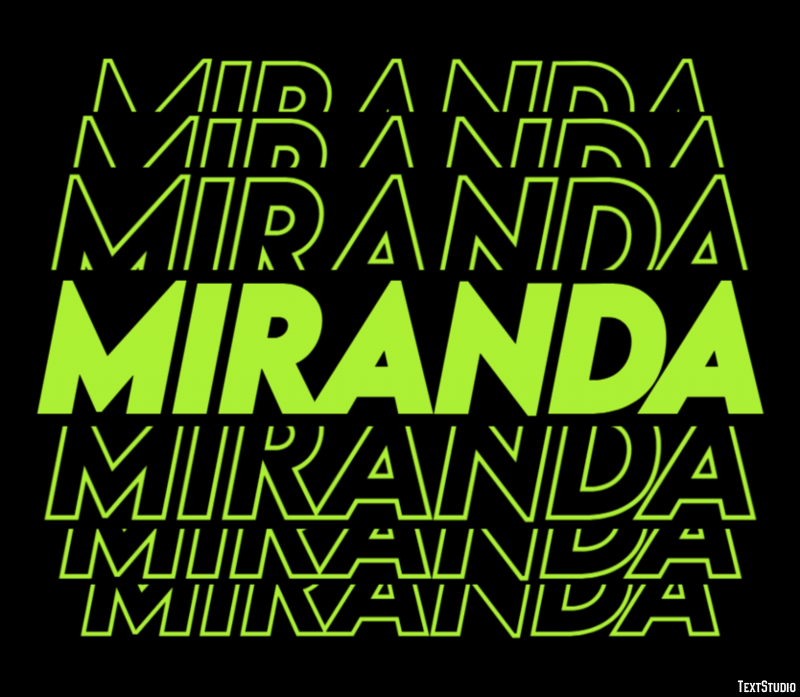 Miranda Efekt tekstowy