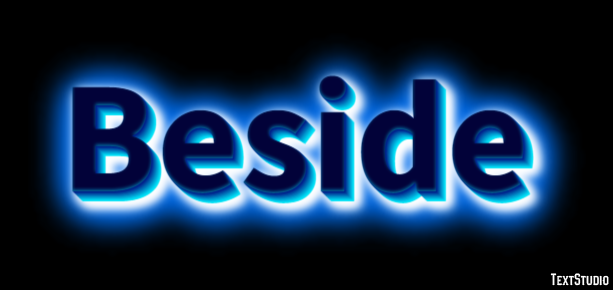 Beside Tekst Effect