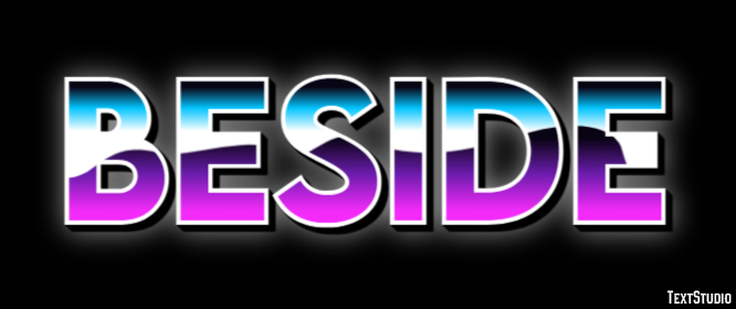 Beside Tekst Effect