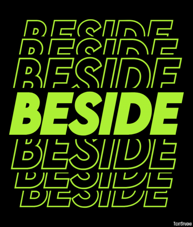 Beside Tekst Effect