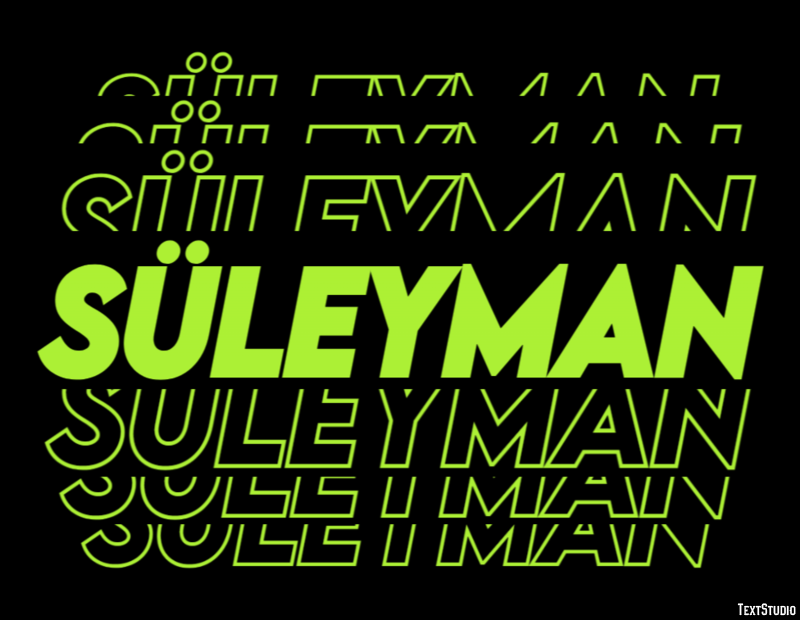Süleyman Texteffekt