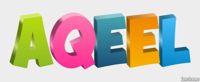 Aqeel Text Effect