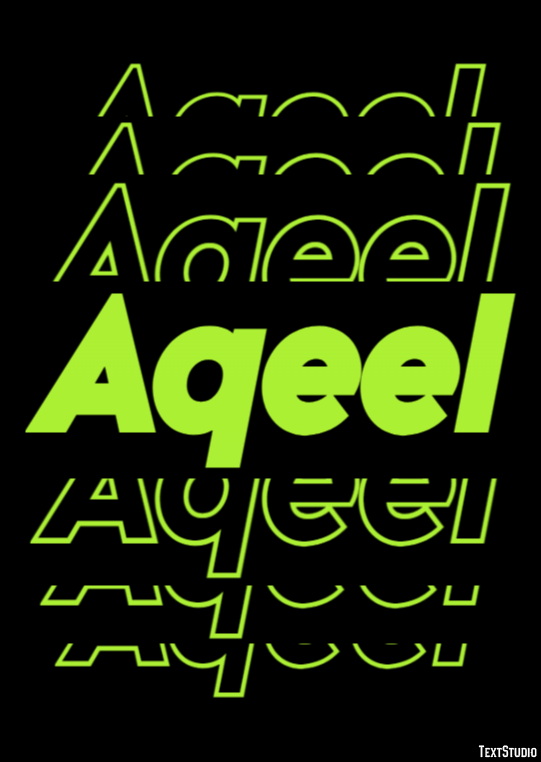 Aqeel テキスト効果