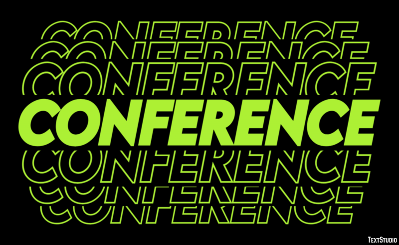 Conference Text Effect