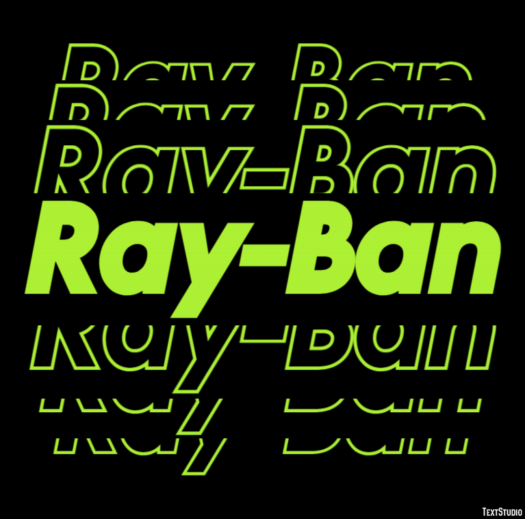 Ray-Ban Effet de Texte