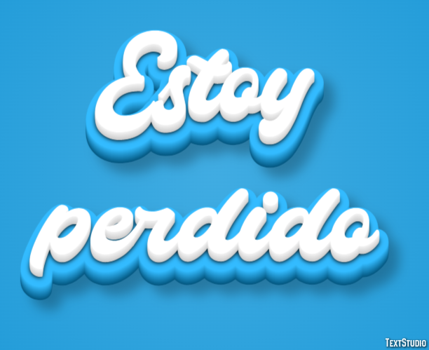 Estoy perdido Efekt tekstowy