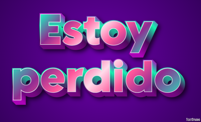 Estoy perdido Efekt tekstowy