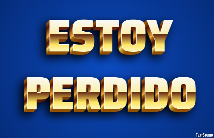 Estoy perdido Efekt tekstowy
